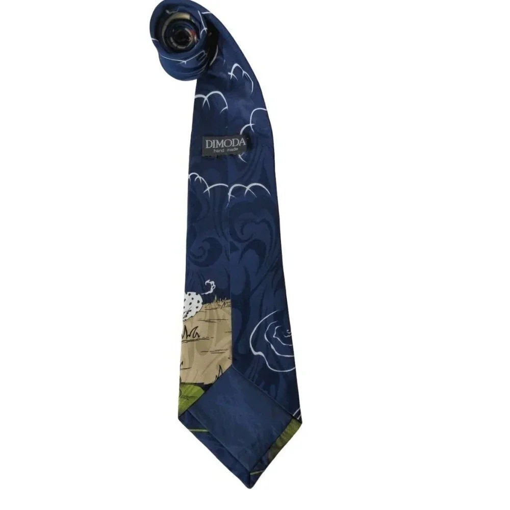 Dimoda Boy Puppy Dog Frogs Novelty Tie - Picture 5 of 6